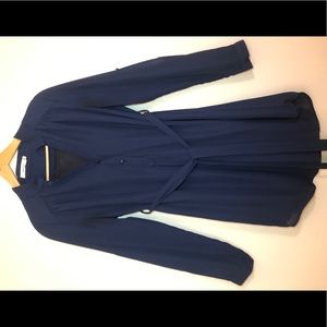 Entro Women’s Blue Dress with 3/4 or Long Sleeve